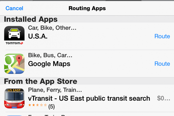 Tip of the Day: iOS 8 Gives Access to Third-Party Maps in Apple Maps