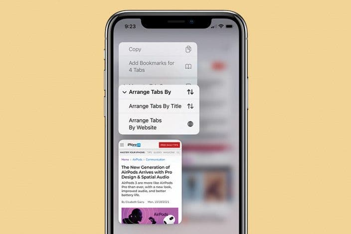 How to Rearrange Tabs in Safari on iPhone