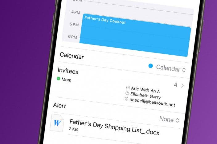 How to Add an Attachment to a Calendar Event