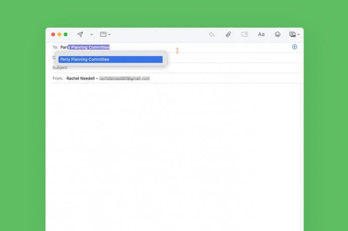 Email Groups of People Easily with a Contact List in Apple Mail