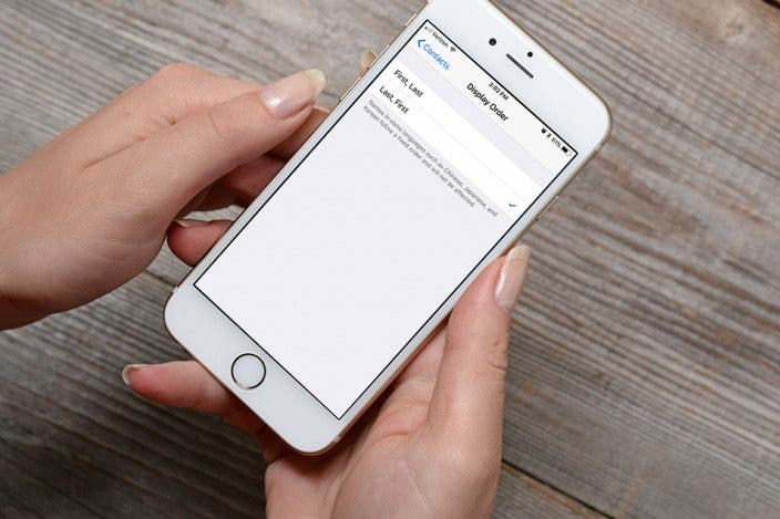 How to Change the Sort Order of Your iPad & iPhone Contacts