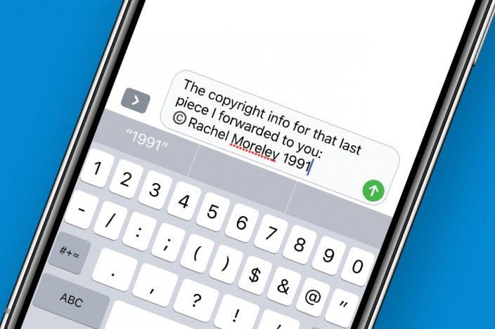 Keyboard Symbols: How to Type the Copyright Symbol on Your iPhone