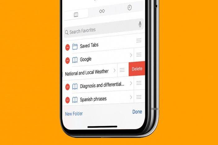 How to Delete Bookmarks in Safari on iPhone