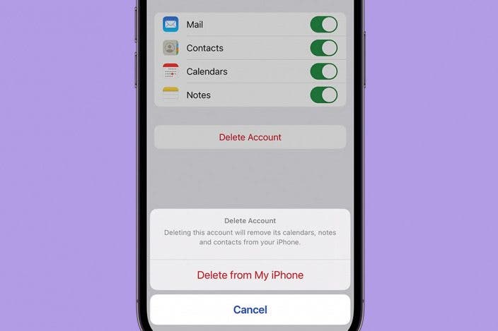 Quickly Delete an Email Account from Your iPhone