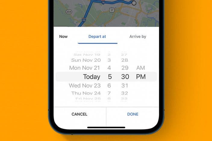 Google Maps Trip Planner: Set Departure & Arrival Times