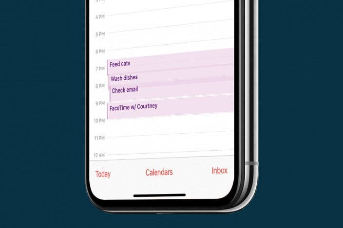 How to Widen the Display in Your iPhone's Daily Calendar