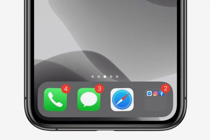 How to Add More than 4 Apps to the iPhone Dock by Using Folders