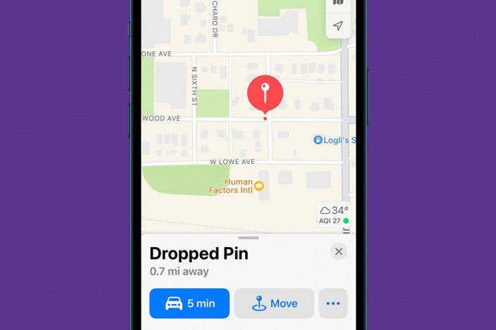 How to Drop a Pin in Apple Maps