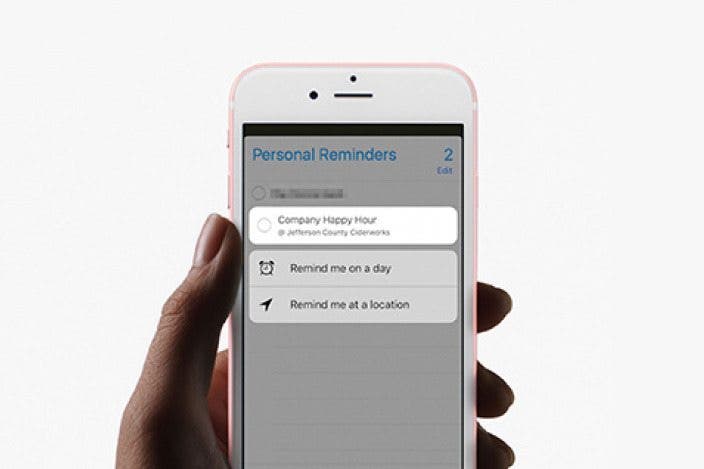 How to Edit Reminders with 3D Touch