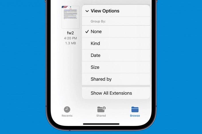 How to View File Extensions on iPhone