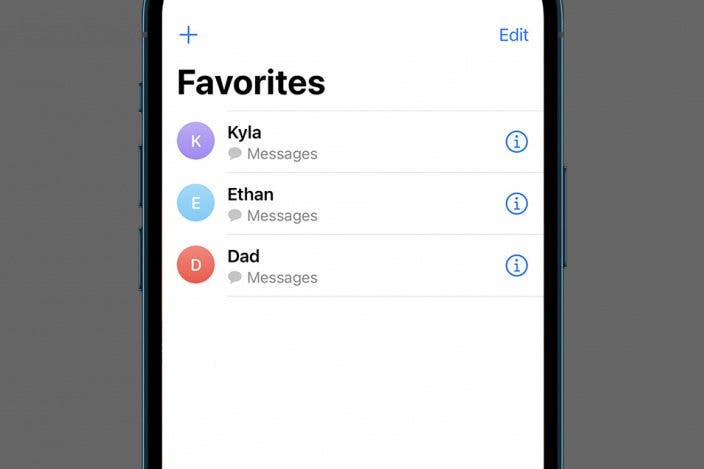 How to Add Favorite Contacts on iPhone