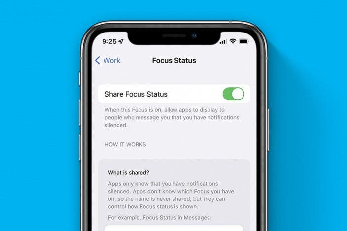 How to Share Focus Status with Contacts on iPhone