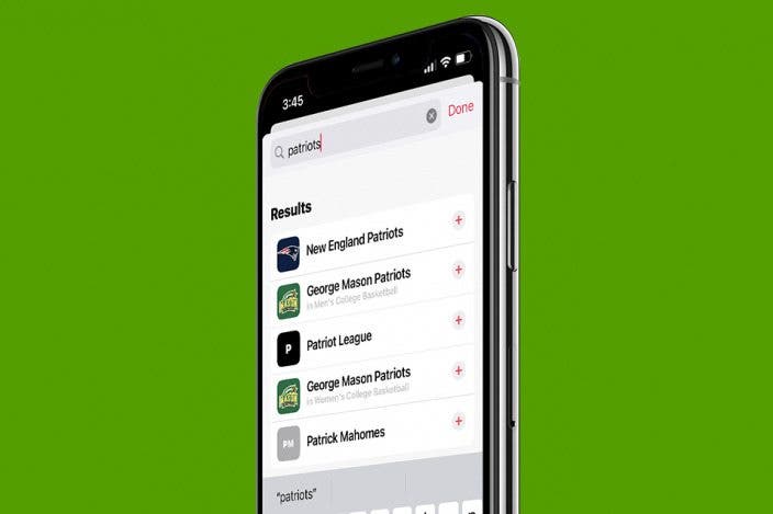 Follow Your Favorite Sports Team in the News App