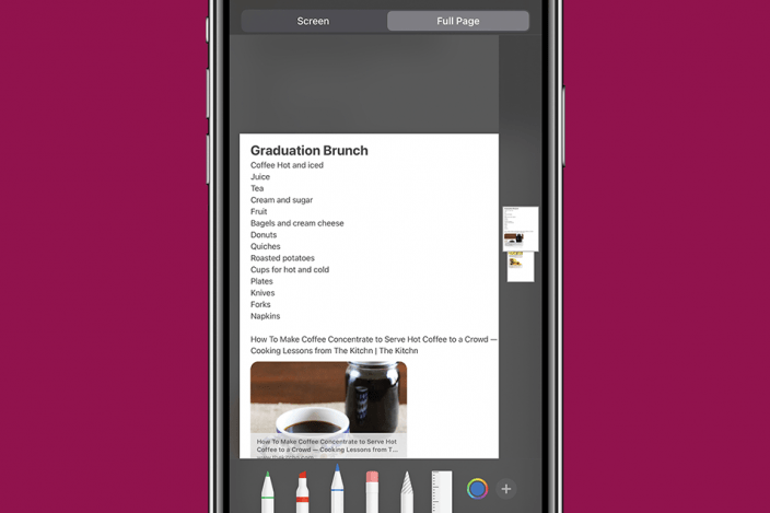 How to Screenshot (Screen Capture) a Full Page in the Notes App on an iPhone & iPad