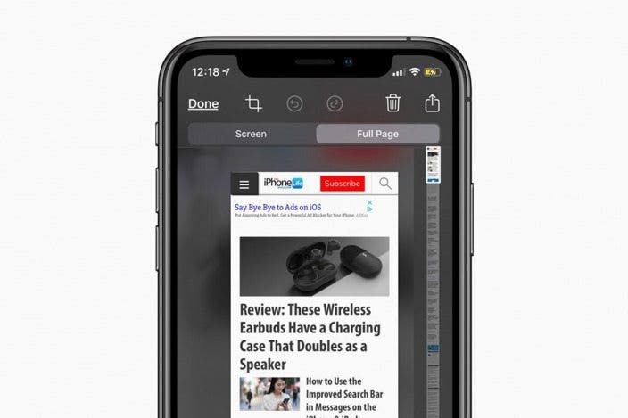 How to Take Full-Page Screenshots on iPhone