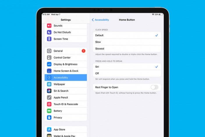 How to Customize Your iPad's Home Button Settings