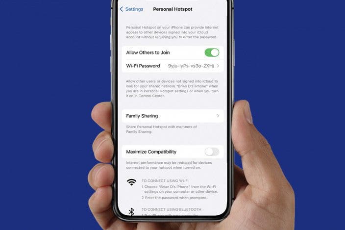 How to Use Your iPhone as a Personal Wi-Fi Hotspot