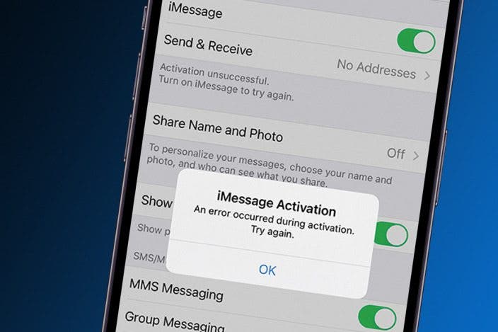 How to Fix an iMessage Activation Error Fast!