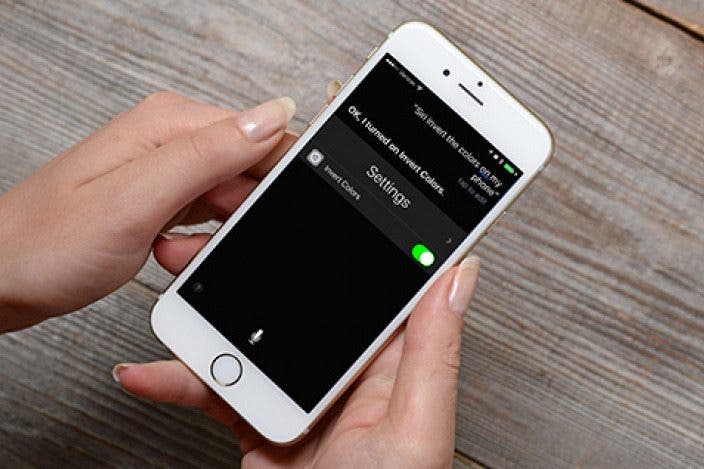 How to Invert Colors with Siri on iPhone