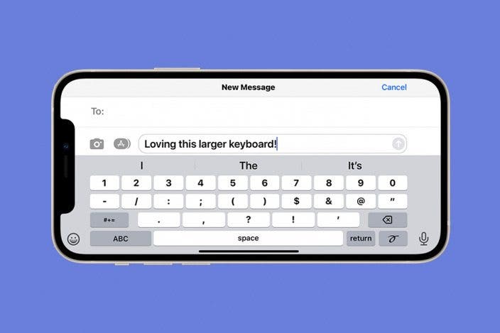 How to Make the Keyboard Bigger on Your iPhone