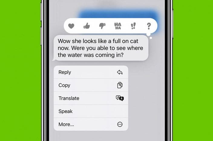 How to Laugh at a Text with iPhone Message Reactions