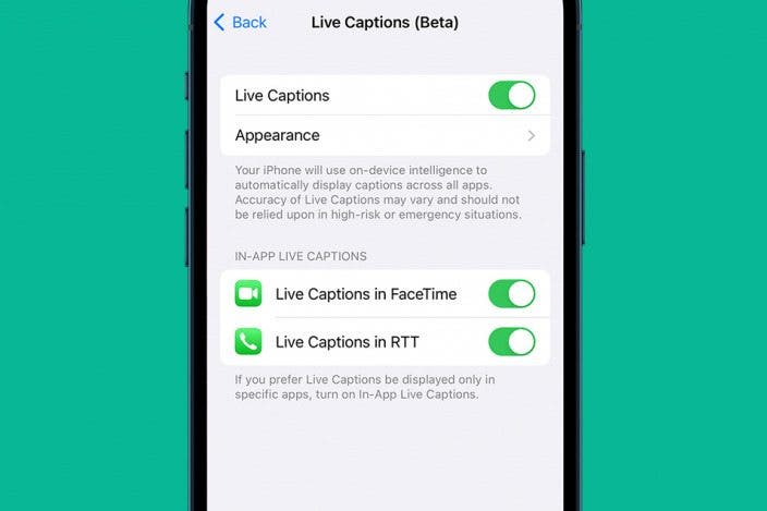 How to Set Up & Use Live Captions on iPhone