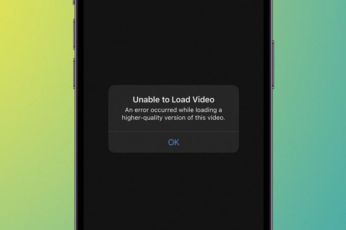 Fixed: Unable to Load Video on iPhone