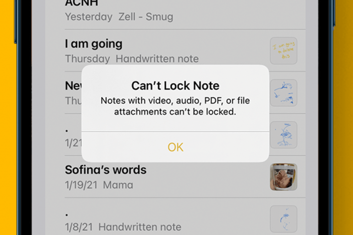 Why Can't I Lock Notes on My iPhone?