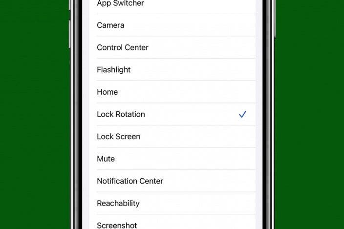 How to Toggle iPhone Rotation Lock without Using Control Panel