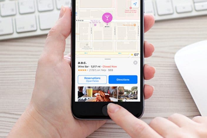 How to Make a Dinner Reservation in Apple Maps