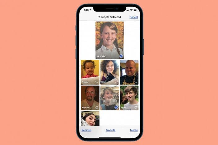 How to Merge Duplicates in the People Album on iPhone