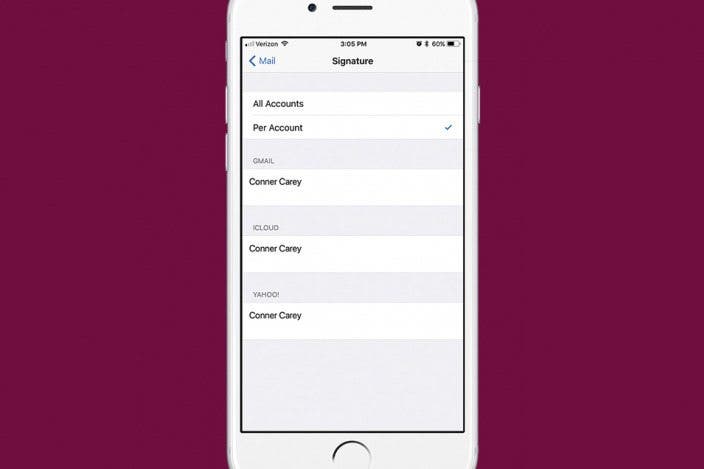 How to Create Different Signatures for Separate Email Accounts on iPhone