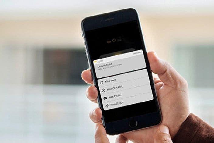 How to Quickly Create a New Checklist in Notes with 3D Touch
