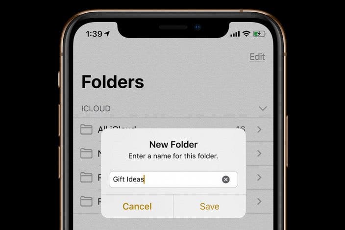 How to Make Folders on the iPhone & iPad in the Notes App 