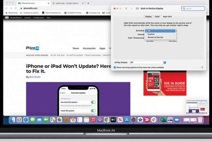 How to Turn On Night Shift on a MacBook