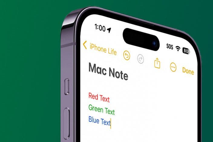 Can You Change Font Color in Notes on iPhone?