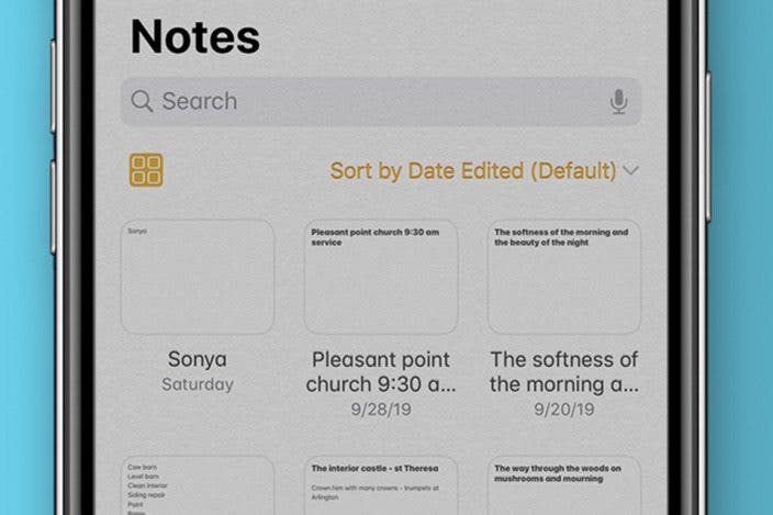 How to View Notes in Gallery View in the Notes App