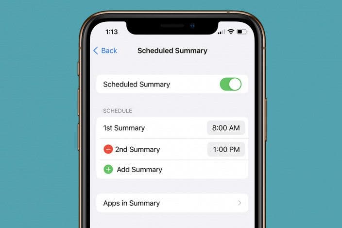 How to Schedule Notification Summary on iPhone