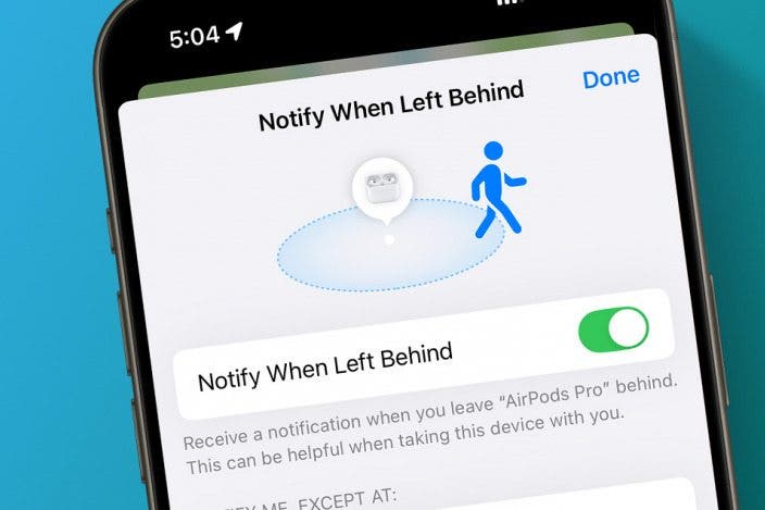 How to Disable Device Left Behind Alerts on iPhone