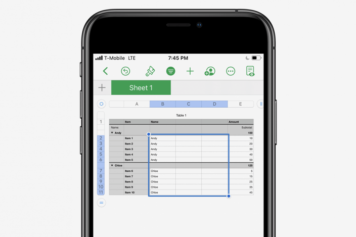 How to Format Tables in the Numbers App on the iPhone & iPad