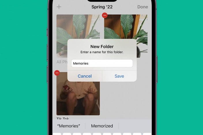How to Make Folders for Photo Albums on iPhone