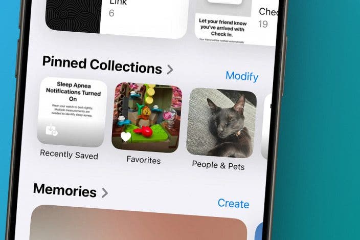 Customize Pinned Collections in the Photos App (iOS 18)