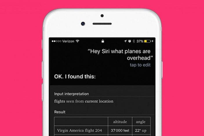 “What Flights Are Overhead?” and Other Cool Things to Ask Siri When You're Bored