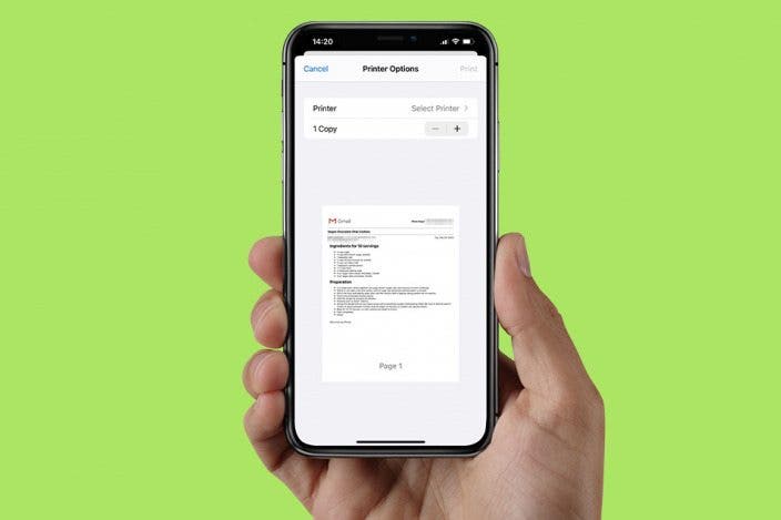 How to Print Emails from Your iPhone