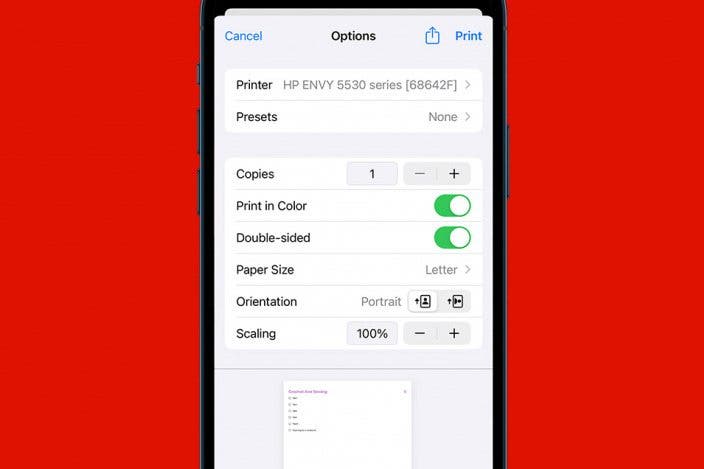 How to Print Lists in the Reminders App