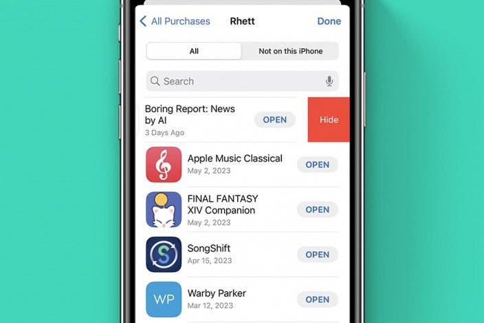 How to Delete Purchase History on iPhone