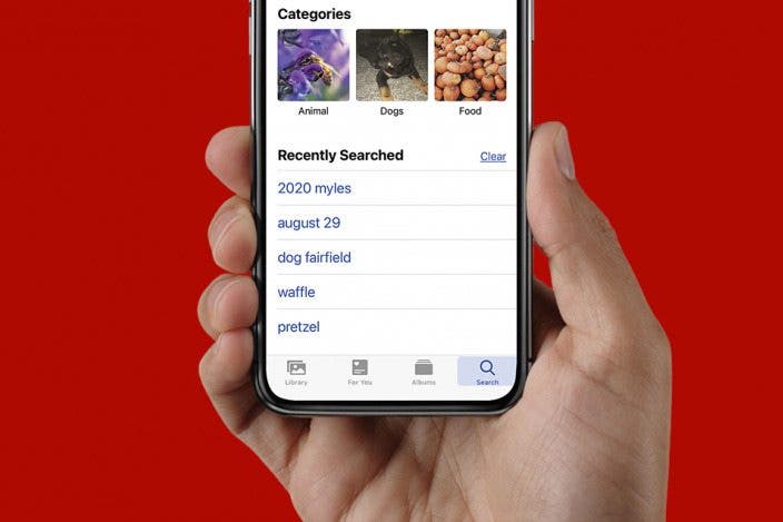 How to Find Recent Searches in the Photos App on iPhone