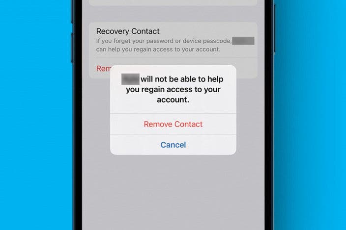 Add or Remove Recovery Contacts from Your Apple ID