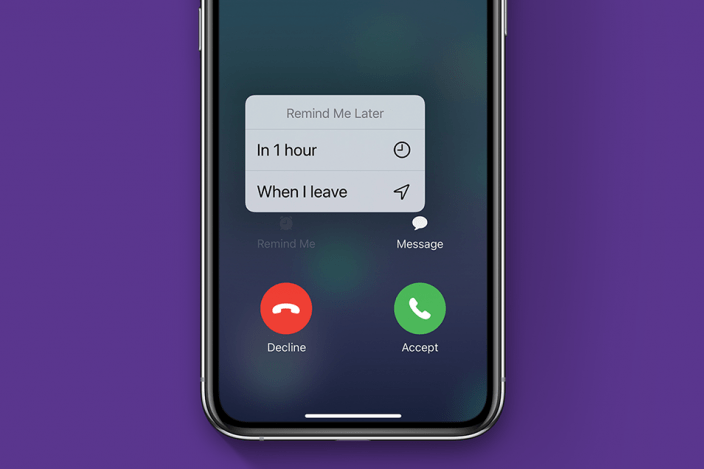 How to Use Remind Me Later on Your iPhone When You Need to Decline a Call