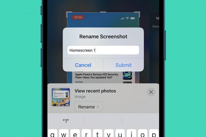 How to Rename Screenshots on iPhone